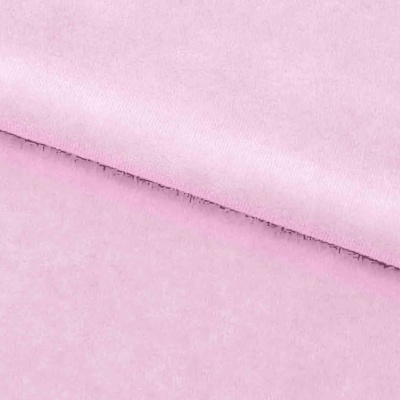 Велюр JS LIGHT 1, 220 гр/м2, шир.150 см, (3,3 м/кг), цвет бл.розовый - купить в Нижневартовске. Цена 1 055.34 руб.