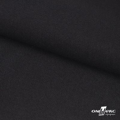 Трикотажное полотно "Монне" 100% полиэстр, 152см, 350 г/м2, чёрный, м - купить в Нижневартовске. Цена 385 руб.