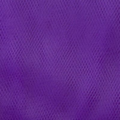 Фатин матовый 16-85, 12 гр/м2, шир.300см, цвет фиолетовый - купить в Нижневартовске. Цена 96.31 руб.