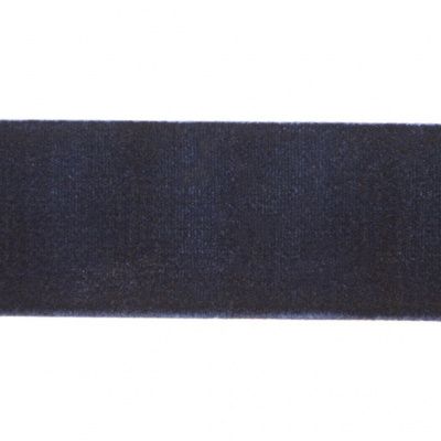 Лента бархатная нейлон, шир.25 мм, (упак. 45,7м), цв.180-т.синий - купить в Нижневартовске. Цена: 800.84 руб.