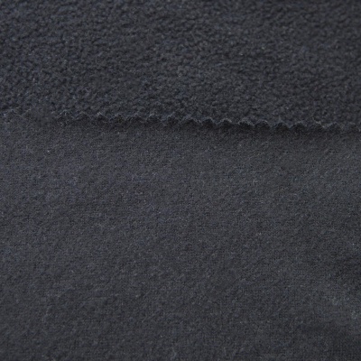 Флис DTY, 130 г/м2, шир. 150 см, цвет чёрный - купить в Нижневартовске. Цена 694.22 руб.