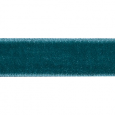 Лента бархатная нейлон, шир.12 мм, (упак. 45,7м), цв.65-изумруд - купить в Нижневартовске. Цена: 392 руб.