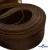 Регилиновая лента, шир.80мм, (уп.25 ярд), цв.- коричневый - купить в Нижневартовске. Цена: 648.89 руб.