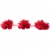 Тесьма плетеная "Рюш", упак. 9,14 м, цвет красный - купить в Нижневартовске. Цена: 46.82 руб.