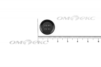 51400/15 мм (4 пр) черные пуговицы - купить в Нижневартовске. Цена: 0.67 руб.