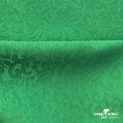 Ткань жаккард королевский, 100% полиэстр 180 г/м 2, шир.150 см, цв-зеленый - купить в Нижневартовске. Цена 293.39 руб.
