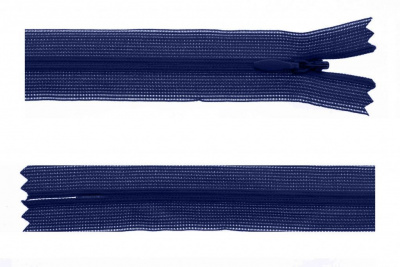 Молния потайная Т3 919, 20 см, капрон, цвет т.синий - купить в Нижневартовске. Цена: 5.27 руб.