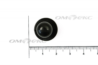 Пуговица поварская "Пукля", 10 мм, цвет чёрный - купить в Нижневартовске. Цена: 2.03 руб.