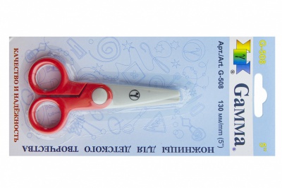 Ножницы G-508 детские 130 мм - купить в Нижневартовске. Цена: 118.32 руб.