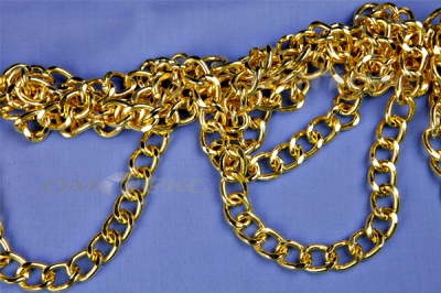 Цепь металл декоративная №11 (17*13) золото (10+/-1 м)  - купить в Нижневартовске. Цена: 1 341.87 руб.