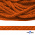 Шнур плетеный d-6 мм, 70% хлопок 30% полиэстер, уп.90+/-1 м, цв.1066-апельсин - купить в Нижневартовске. Цена: 588 руб.