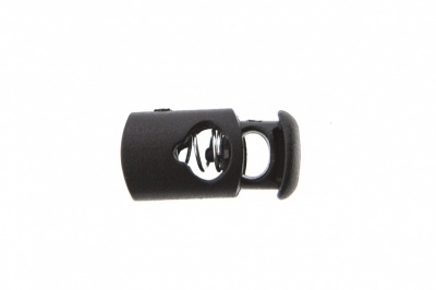 8021 Фиксатор пластиковый "Цилиндр", 20х10 мм, цвет чёрный - купить в Нижневартовске. Цена: 1.29 руб.