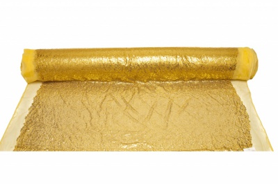 Сетка с пайетками №6, 188 гр/м2, шир.130см, цвет золото - купить в Нижневартовске. Цена 371.02 руб.