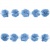 Тесьма плетеная "Рюш", упак. 9,14 м, цвет голубой - купить в Нижневартовске. Цена: 45.87 руб.