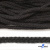 Шнур плетеный d-6 мм круглый, 70% хлопок 30% полиэстер, уп.90+/-1 м, цв.1078-черный - купить в Нижневартовске. Цена: 588 руб.