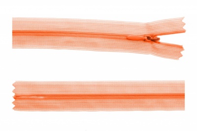 Молния потайная Т3 849, 50 см, капрон, цвет оранжевый - купить в Нижневартовске. Цена: 8.87 руб.