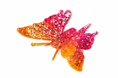 Бабочка декоративная пластиковая #10 - купить в Нижневартовске. Цена: 7.09 руб.