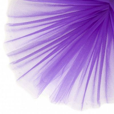 Фатин матовый 16-85, 12 гр/м2, шир.300см, цвет фиолетовый - купить в Нижневартовске. Цена 97.30 руб.