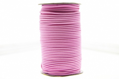 0370-1301-Шнур эластичный 3 мм, (уп.100+/-1м), цв.141- розовый - купить в Нижневартовске. Цена: 459.62 руб.