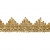 Тесьма металлизированная 0384-0240, шир. 40 мм/уп. 25+/-1 м, цвет золото - купить в Нижневартовске. Цена: 490.74 руб.