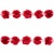 Тесьма плетеная "Рюш", упак. 9,14 м, цвет красный - купить в Нижневартовске. Цена: 46.82 руб.