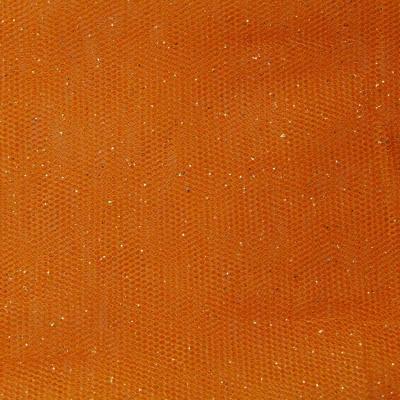 Сетка Глиттер, 24 г/м2, шир.145 см., оранжевый - купить в Нижневартовске. Цена 117.24 руб.