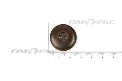 Пуговица деревянная круглая №54 (25мм) - купить в Нижневартовске. Цена: 4.12 руб.