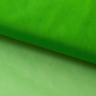 Фатин матовый 16-146, 12 гр/м2, шир.300см, цвет зелёный - купить в Нижневартовске. Цена 112.70 руб.