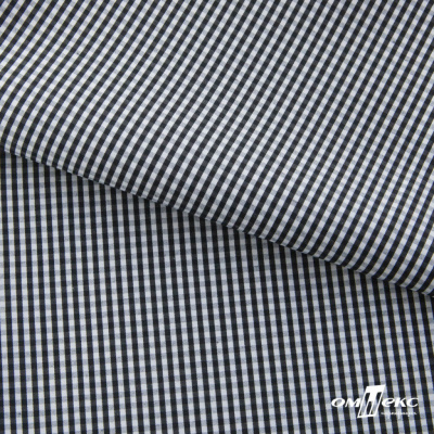 Ткань сорочечная Клетка Виши, 115 г/м2, 58% пэ,42% хл, шир.150 см, цв.6-черный, (арт.111) - купить в Нижневартовске. Цена 306.69 руб.