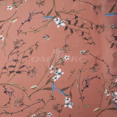 Плательная ткань "Фламенко" 2.1, 80 гр/м2, шир.150 см, принт растительный - купить в Нижневартовске. Цена 311.05 руб.