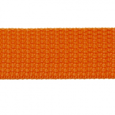 Стропа текстильная, шир. 25 мм (в нам. 50+/-1 ярд), цвет оранжевый - купить в Нижневартовске. Цена: 409.94 руб.