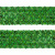 Тесьма с пайетками D4, шир. 35 мм/уп. 25+/-1 м, цвет зелёный - купить в Нижневартовске. Цена: 1 308.30 руб.
