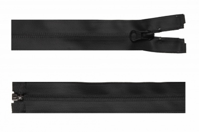 Молния водонепроницаемая PVC Т-7, 75 см, разъемная, цвет чёрный - купить в Нижневартовске. Цена: 55.50 руб.