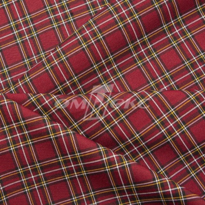 Ткань костюмная клетка 24379 2012, 230 гр/м2, шир.150см, цвет бордовый/бел/жел - купить в Нижневартовске. Цена 539.74 руб.