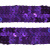 Тесьма с пайетками 12, шир. 20 мм/уп. 25+/-1 м, цвет фиолет - купить в Нижневартовске. Цена: 778.19 руб.