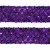 Тесьма с пайетками 12, шир. 35 мм/уп. 25+/-1 м, цвет фиолет - купить в Нижневартовске. Цена: 1 308.30 руб.