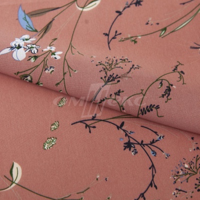 Плательная ткань "Фламенко" 2.1, 80 гр/м2, шир.150 см, принт растительный - купить в Нижневартовске. Цена 311.05 руб.