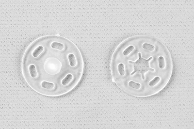 Кнопки пришивные пластиковые 15 мм, блистер 24шт, цв.-прозрачные - купить в Нижневартовске. Цена: 68.79 руб.