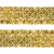 Тесьма с пайетками D16, шир. 35 мм/уп. 25+/-1 м, цвет золото - купить в Нижневартовске. Цена: 1 281.60 руб.