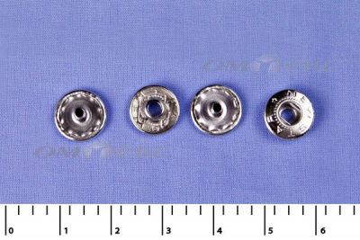 Кнопки металл Ф-12,5 (1440 +/-20 шт) "альфа" никель с рисунком - купить в Нижневартовске. Цена: 2 853.69 руб.