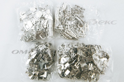 Крючки брючные 4 шипа "Стром" 144 шт. никель - купить в Нижневартовске. Цена: 383.97 руб.