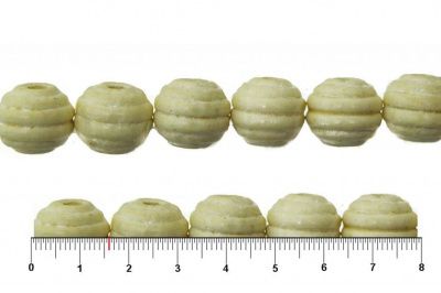 0309-Бусины деревянные "ОмТекс", 16 мм, упак.50+/-3шт, цв.035-белый - купить в Нижневартовске. Цена: 62.22 руб.
