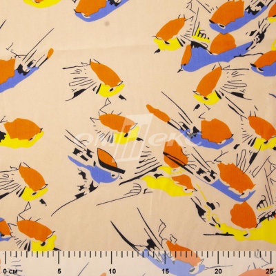 Плательная ткань "Софи" 14.1, 75 гр/м2, шир.150 см, принт птицы - купить в Нижневартовске. Цена 241.49 руб.