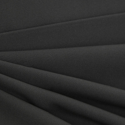 Костюмная ткань "Элис", 200 гр/м2, шир.150см, цвет чёрный - купить в Нижневартовске. Цена 303.10 руб.