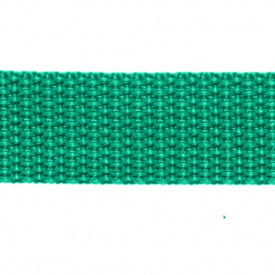 Стропа текстильная, шир. 25 мм (в нам. 50+/-1 ярд), цвет яр.зелёный - купить в Нижневартовске. Цена: 397.52 руб.