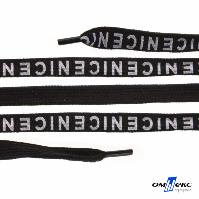 Шнурки #107-06, плоские 130 см, "СENICE" , цв.чёрный - купить в Нижневартовске. Цена: 23.03 руб.