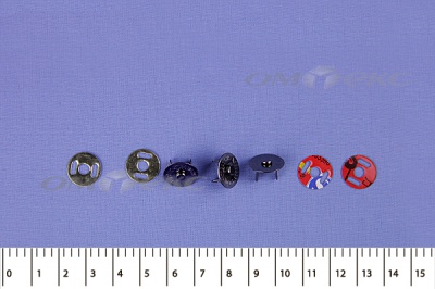 Кнопки магнитные МКМ-02, диам. 18 мм, чёрный никель - купить в Нижневартовске. Цена: 14.49 руб.