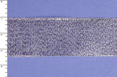 Лента парча MR-25, 25мм (33 м)  серебро - купить в Нижневартовске. Цена: 403.62 руб.