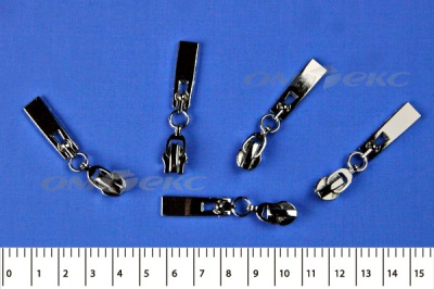 Слайдер декоративный, металлический №1/спираль Т7/никель - купить в Нижневартовске. Цена: 6.29 руб.