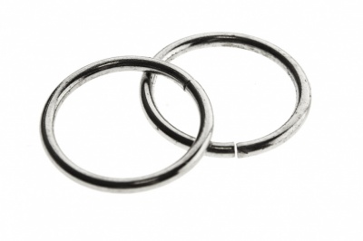 Кольцо металлическое d-15 мм, цв.-никель - купить в Нижневартовске. Цена: 2.45 руб.